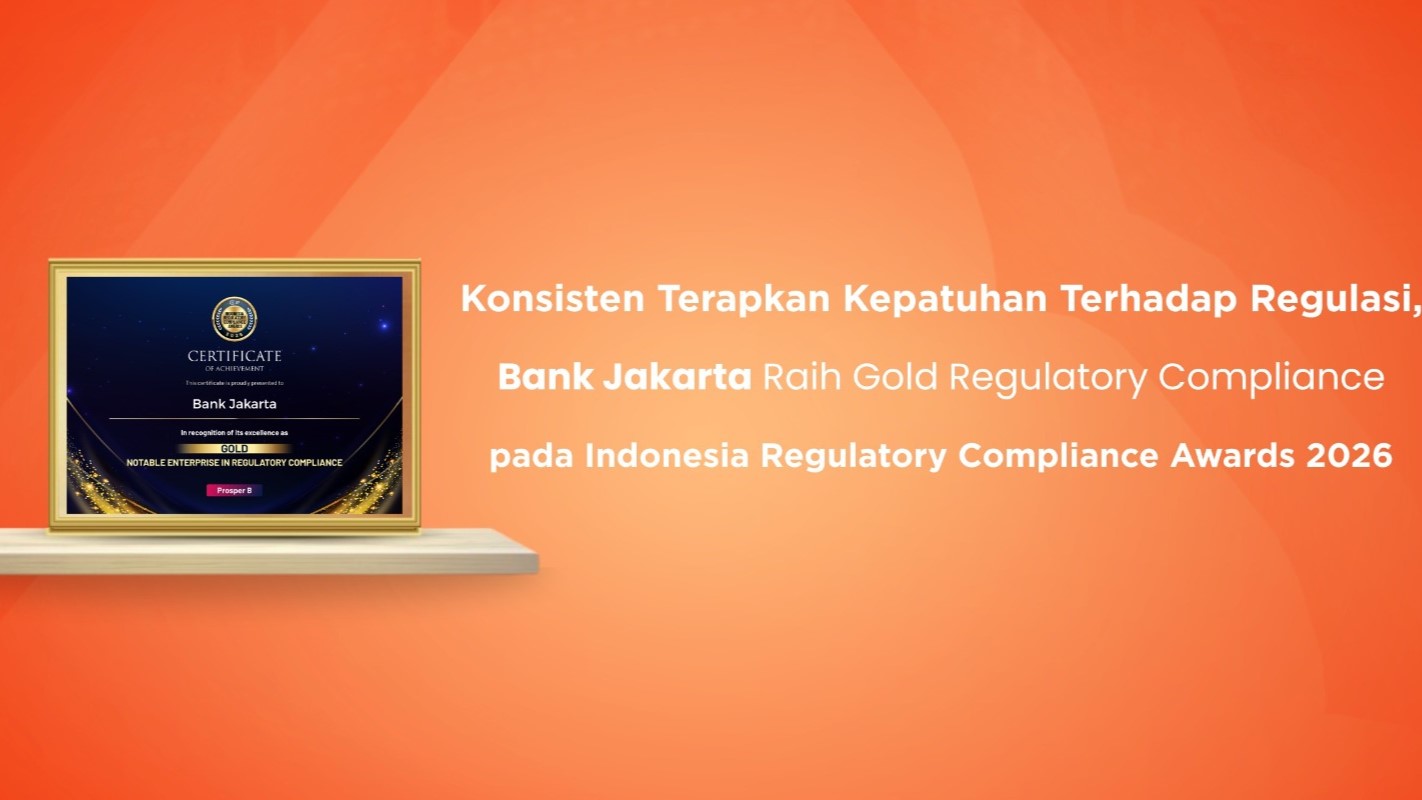 Bank Jakarta Raih Penghargaan Regulatory Compliance Award